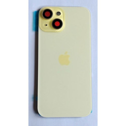 Capac iPhone 15 cu geam camera galben