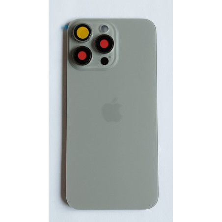 Capac iPhone 15 Pro Max cu geam camera Natural titanium